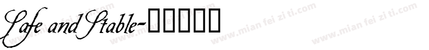 Safe and Stable字体转换